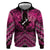 Personalised Aotearoa Matariki Hoodie Pink Fern Maori Poutama