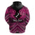 Personalised Aotearoa Matariki Hoodie Pink Fern Maori Poutama