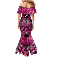 Personalised Aotearoa Matariki Mermaid Dress Pink Fern Maori Poutama LT01 - Polynesian Pride