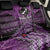 Personalised Aotearoa Matariki Back Car Seat Cover Purple Fern Maori Poutama