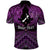 Personalised Aotearoa Matariki Polo Shirt Purple Fern Maori Poutama