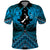 Personalised Aotearoa Matariki Polo Shirt Turquoise Fern Maori Poutama