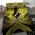 Personalised Aotearoa Matariki Bedding Set Yellow Fern Maori Poutama
