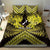 Personalised Aotearoa Matariki Bedding Set Yellow Fern Maori Poutama