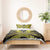 Personalised Aotearoa Matariki Bedding Set Yellow Fern Maori Poutama