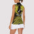 Personalised Aotearoa Matariki Women Sleeveless Polo Shirt Yellow Fern Maori Poutama