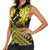 Personalised Aotearoa Matariki Women Sleeveless Polo Shirt Yellow Fern Maori Poutama