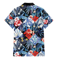 Hawaii Tropicana Blue Pattern Family Matching Mermaid Dress and Hawaiian Shirt LT01 - Polynesian Pride