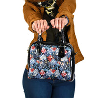 Hawaii Tropicana Blue Pattern Shoulder Handbag - Polynesian Pride