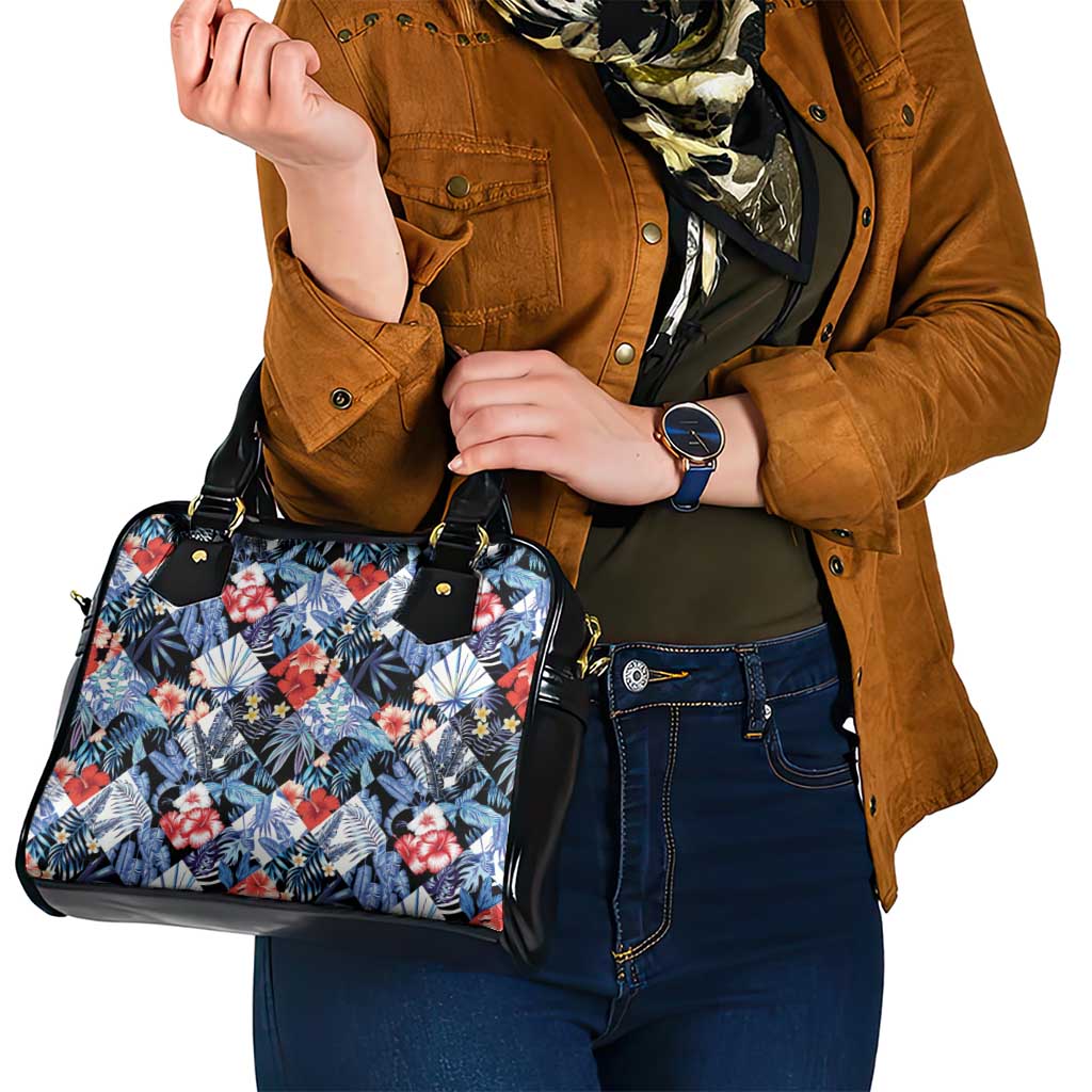 Hawaii Tropicana Blue Pattern Shoulder Handbag - Polynesian Pride