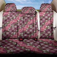 Polynesian Monstera Tiare Floral Back Car Seat Cover Fuchsia Tropical Plaid LT01 One Size Pink - Polynesian Pride