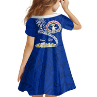 Northern Mariana Islands Commonwealth Day 2024 Family Matching Off Shoulder Long Sleeve Dress and Hawaiian Shirt Dolphin With Plumeria Flower LT01 - Polynesian Pride
