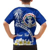 Northern Mariana Islands Commonwealth Day 2024 Family Matching Puletasi and Hawaiian Shirt Dolphin With Plumeria Flower LT01 - Polynesian Pride