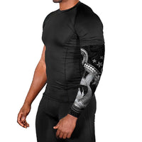 Hawaii Mermaid Monotone Arm Sleeves Polynesian Pattern Fish Hook