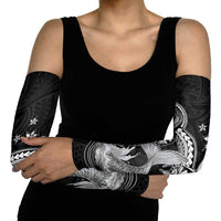 Hawaii Mermaid Monotone Arm Sleeves Polynesian Pattern Fish Hook