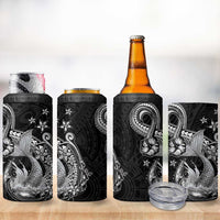 Hawaii Mermaid Monotone 4 in 1 Can Cooler Tumbler Polynesian Pattern Fish Hook LT01 - Polynesian Pride