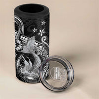 Hawaii Mermaid Monotone 4 in 1 Can Cooler Tumbler Polynesian Pattern Fish Hook LT01 - Polynesian Pride