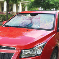 Hawaii Mermaid Sweet Pastel Auto Sun Shade Polynesian Pattern Fish Hook