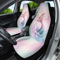 Hawaii Mermaid Sweet Pastel Car Seat Cover Polynesian Pattern Fish Hook