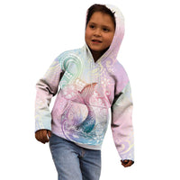 Hawaii Mermaid Sweet Pastel Kid Hoodie Polynesian Pattern Fish Hook