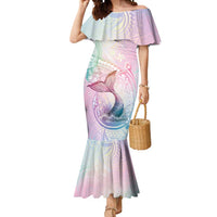 Hawaii Mermaid Sweet Pastel Mermaid Dress Polynesian Pattern Fish Hook LT01 Women Multicolor - Polynesian Pride