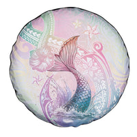 Hawaii Mermaid Sweet Pastel Spare Tire Cover Polynesian Pattern Fish Hook LT01 - Polynesian Pride