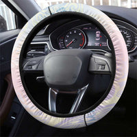 Hawaii Mermaid Sweet Pastel Steering Wheel Cover Polynesian Pattern Fish Hook
