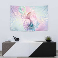 Hawaii Mermaid Sweet Pastel Tapestry Polynesian Pattern Fish Hook