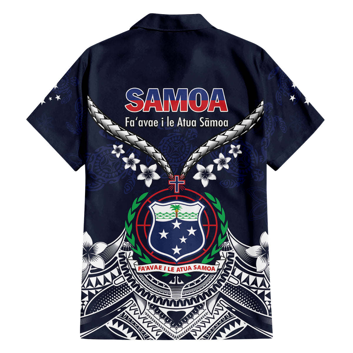 Samoa Independence Day Family Matching Long Sleeve Bodycon Dress and Hawaiian Shirt Ula Nifo Mix Turtle LT01 - Polynesian Pride