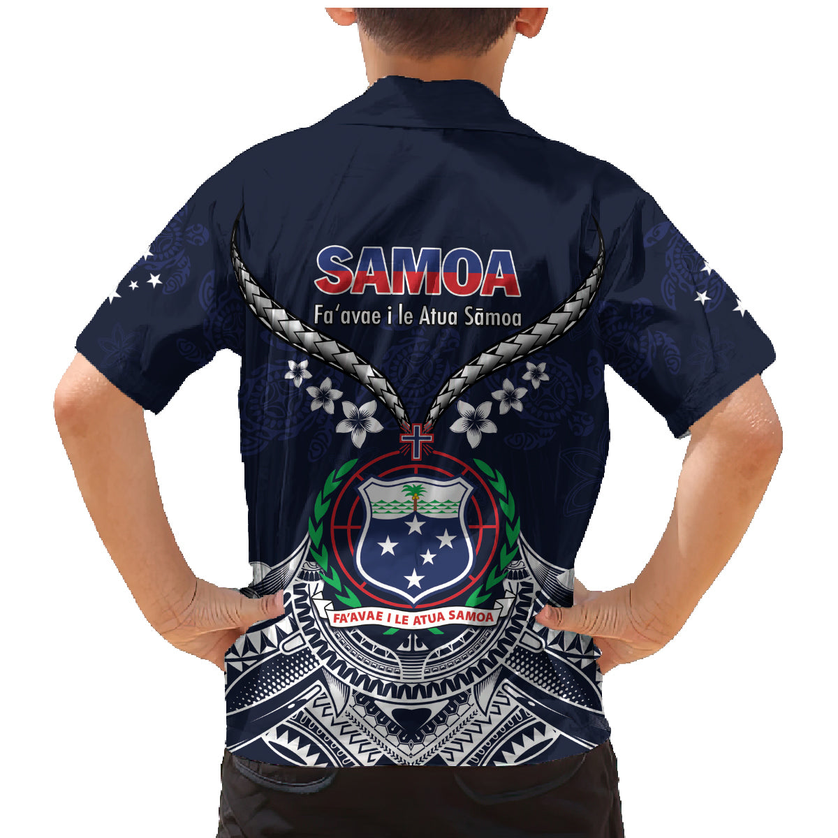 Samoa Independence Day Family Matching Mermaid Dress and Hawaiian Shirt Ula Nifo Mix Turtle LT01 - Polynesian Pride