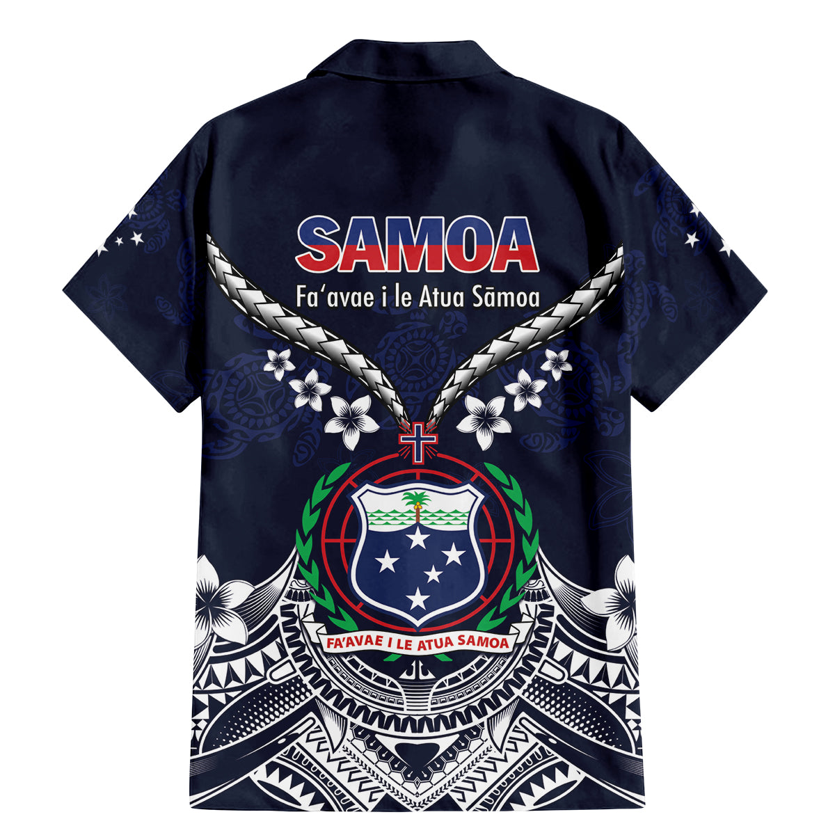 Samoa Independence Day Family Matching Mermaid Dress and Hawaiian Shirt Ula Nifo Mix Turtle LT01 - Polynesian Pride