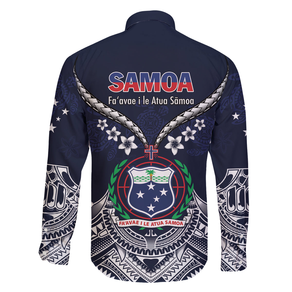 Samoa Independence Day Family Matching Mermaid Dress and Hawaiian Shirt Ula Nifo Mix Turtle LT01 - Polynesian Pride
