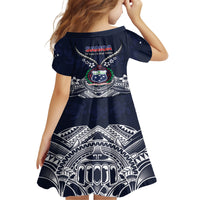Samoa Independence Day Family Matching Off Shoulder Short Dress and Hawaiian Shirt Ula Nifo Mix Turtle LT01 - Polynesian Pride