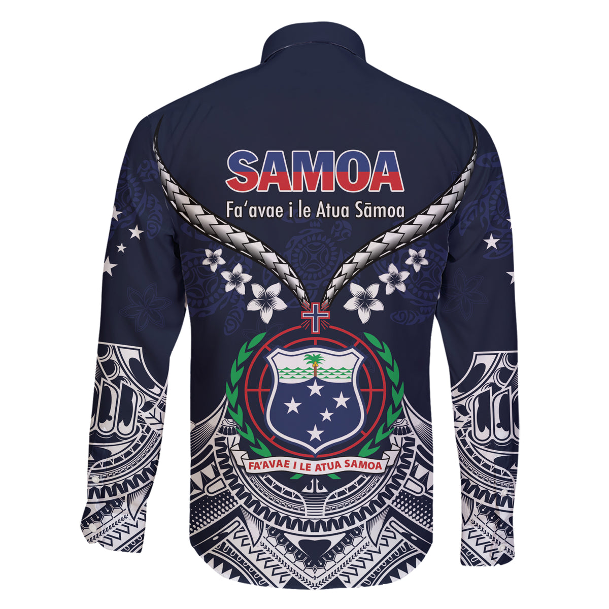 Samoa Independence Day Family Matching Short Sleeve Bodycon Dress and Hawaiian Shirt Ula Nifo Mix Turtle LT01 - Polynesian Pride