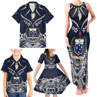 Samoa Independence Day Family Matching Tank Maxi Dress and Hawaiian Shirt Ula Nifo Mix Turtle LT01 - Polynesian Pride