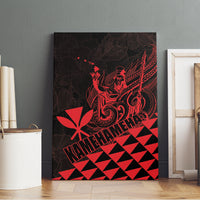King Kamehameha Day Canvas Wall Art Kakau Polynesian Pattern