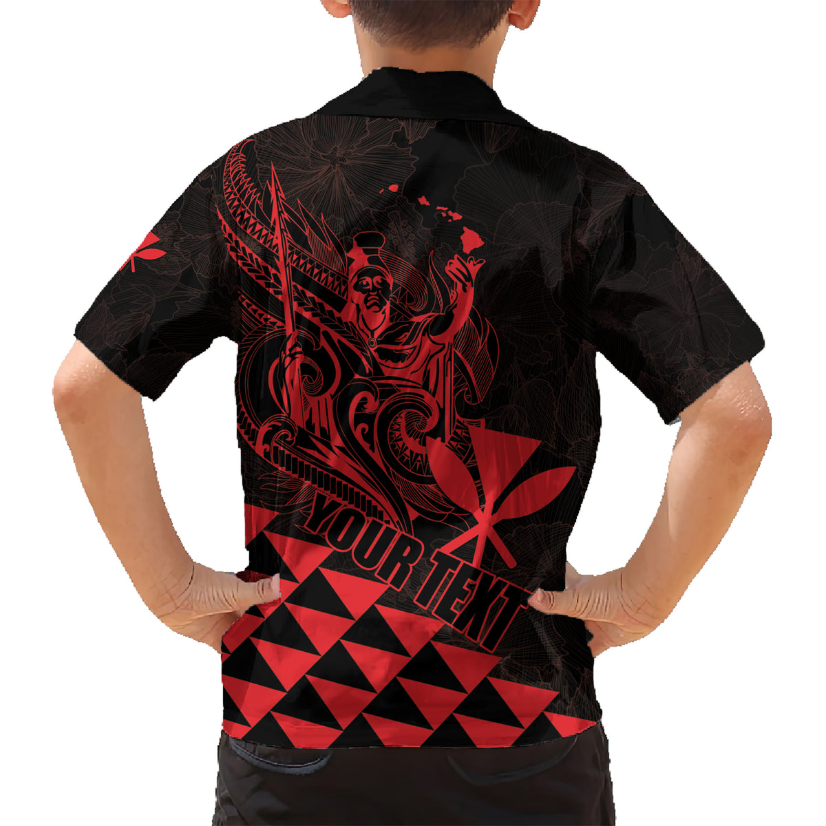 Personalized King Kamehameha Day Kid Hawaiian Shirt Kakau Polynesian Pattern LT01 - Polynesian Pride
