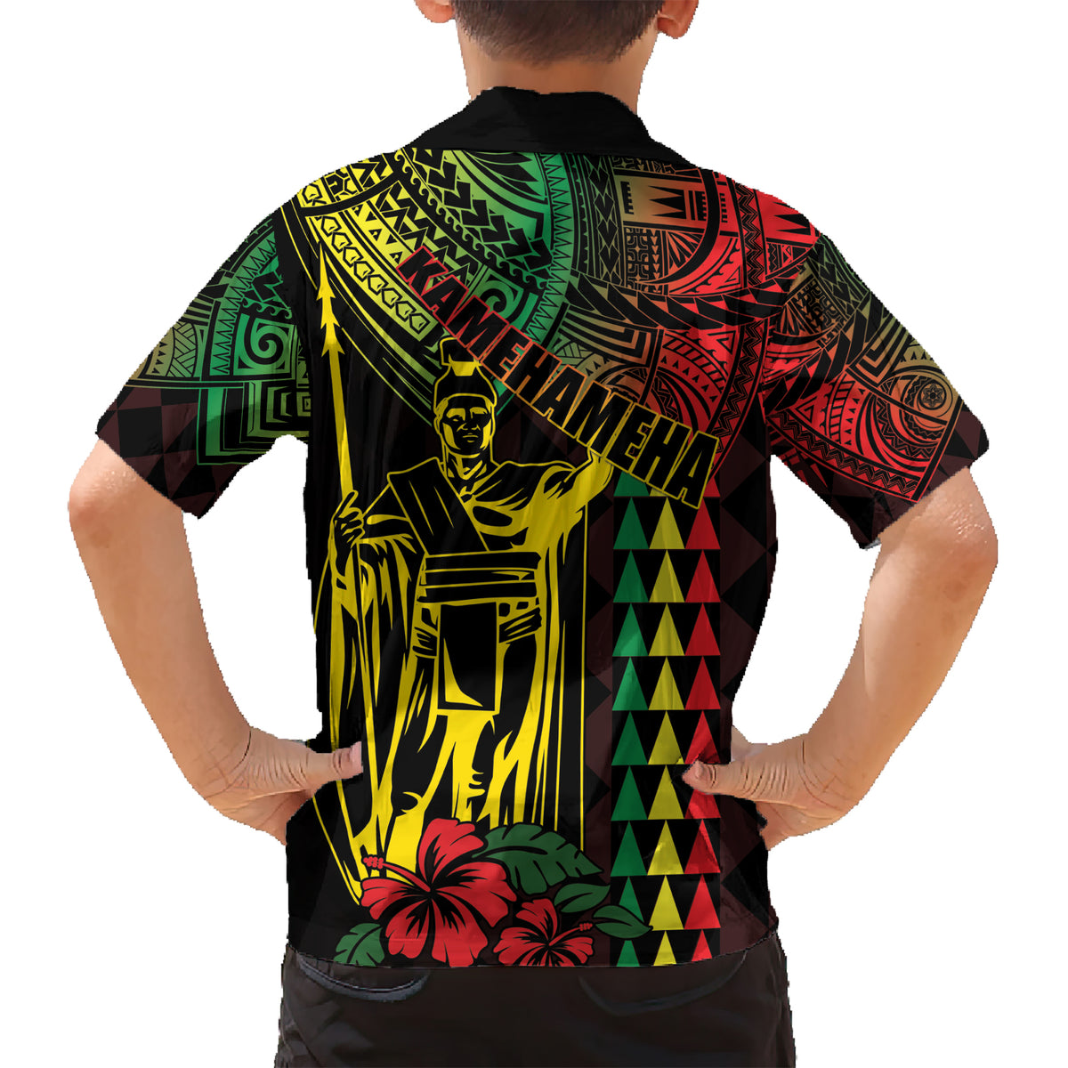 King Kamehameha Day Kid Hawaiian Shirt Hawaii Kakau Reggae LT01 - Polynesian Pride