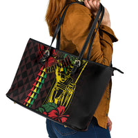 King Kamehameha Day Leather Tote Bag Hawaii Kakau Reggae LT01 - Polynesian Pride