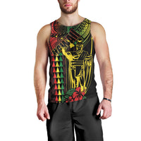 King Kamehameha Day Men Tank Top Hawaii Kakau Reggae LT01 - Polynesian Pride