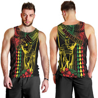 King Kamehameha Day Men Tank Top Hawaii Kakau Reggae LT01 - Polynesian Pride