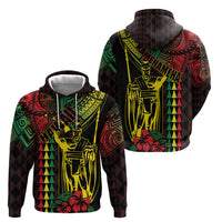 King Kamehameha Day Zip Hoodie Hawaii Kakau Reggae LT01 - Polynesian Pride