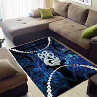 Maori Matariki Manaia Area Rug Maori Kowhaiwhai Pattern Galaxy