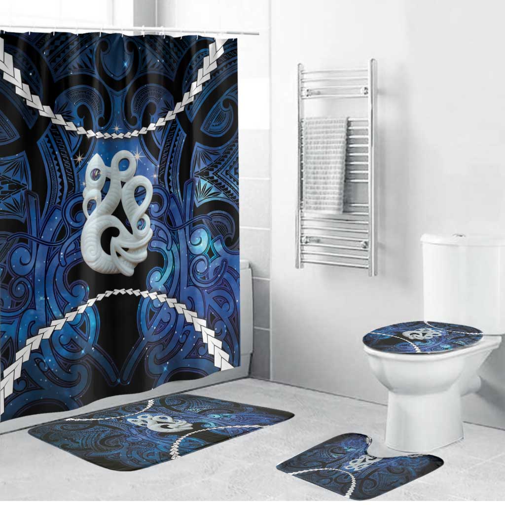 Maori Matariki Manaia Bathroom Set Maori Kowhaiwhai Pattern Galaxy