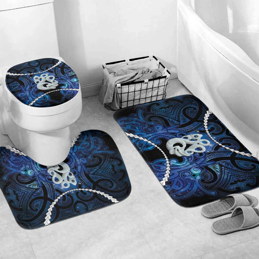 Maori Matariki Manaia Bathroom Set Maori Kowhaiwhai Pattern Galaxy
