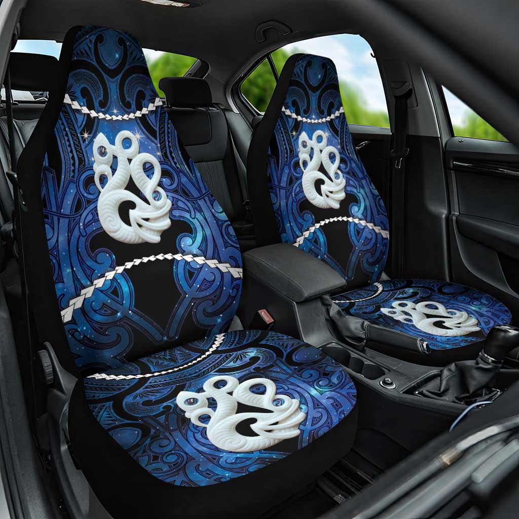 Maori Matariki Manaia Car Seat Cover Maori Kowhaiwhai Pattern Galaxy