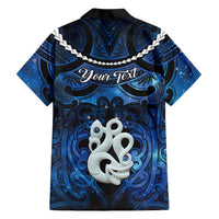 Personalized Maori Matariki Manaia Family Matching Off Shoulder Short Dress and Hawaiian Shirt Maori Kowhaiwhai Pattern Galaxy LT01 - Polynesian Pride