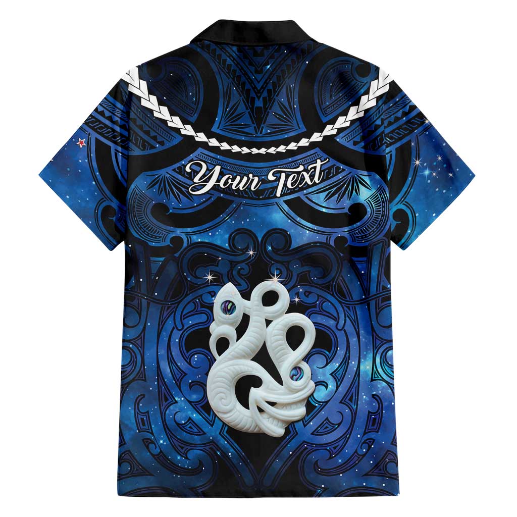 Personalized Maori Matariki Manaia Family Matching Short Sleeve Bodycon Dress and Hawaiian Shirt Maori Kowhaiwhai Pattern Galaxy LT01 - Polynesian Pride