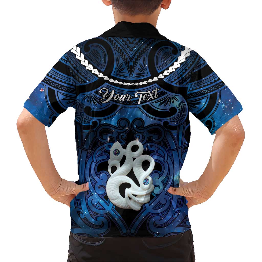 Personalized Maori Matariki Manaia Family Matching Tank Maxi Dress and Hawaiian Shirt Maori Kowhaiwhai Pattern Galaxy LT01 - Polynesian Pride