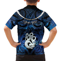 Personalized Maori Matariki Manaia Family Matching Tank Maxi Dress and Hawaiian Shirt Maori Kowhaiwhai Pattern Galaxy LT01 - Polynesian Pride